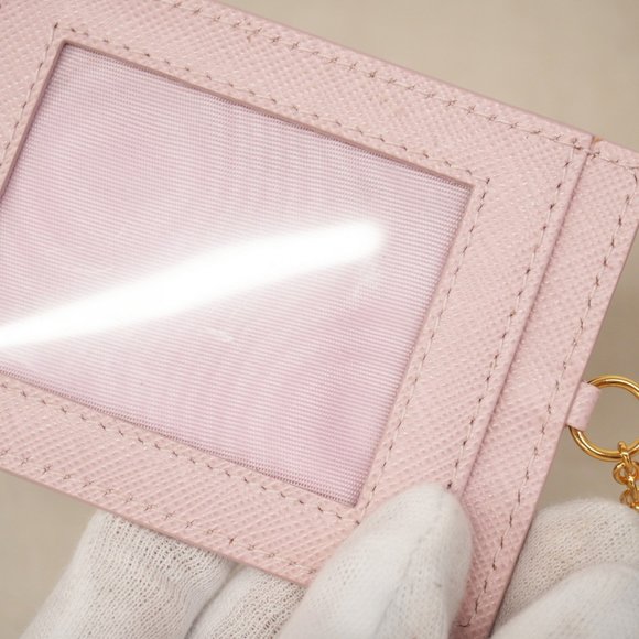 Prada Saffiano Leather Long Wallet, Pink, Women's, P1035694 - Picture 13 of 15